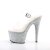 Pleaser Sandalette ADORE-708LG Transparent Silber Multi Glitter EU-35 / US-5