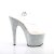 Pleaser Sandalette ADORE-708LG Transparent Silber Multi Glitter EU-35 / US-5