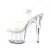 Pleaser Sandalette ADORE-708LS Transparent Silber EU-35 / US-5