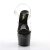 Pleaser Sandalette ADORE-708MG Transparent Schwarz EU-35 / US-5