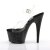 Pleaser Sandalette ADORE-708MG Transparent Schwarz EU-37 / US-7