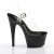Pleaser Sandalette ADORE-708MG Transparent Schwarz EU-37 / US-7