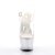 Pleaser Sandalette ADORE-708MG Transparent Silber EU-42 / US-12