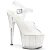 Pleaser Sandalette ADORE-708MG Transparent Silber EU-36 / US-6