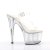 Pleaser Sandalette ADORE-708MG Transparent Silber EU-36 / US-6