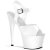 Pleaser Sandalette ADORE-708N Weiß EU-37 / US-7