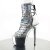 Pleaser Ankle Boots ADORE-1018HG Silver Hologram Chrome EU-41 / US-11