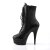 Pleaser Ankle Boots DELIGHT-1020 Black EU-36 / US-6