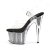 Pleaser Sandalette ADORE-708SRS Transparent Silber EU-35 / US-5