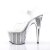 Pleaser Sandalette ADORE-708SRS Transparent Silber Strass EU-41 / US-11