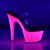 Pleaser Sandalette ADORE-708UV Transparent Neon-Pink EU-36 / US-6