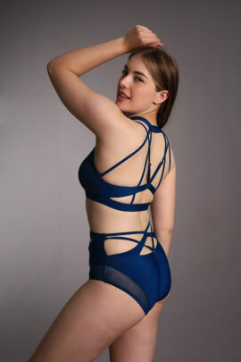 Zasha Polewear Shorts Low Waist Grace Blau L