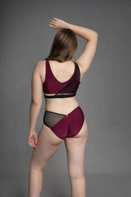 Zasha Polewear Top Zoey Mulberry XL