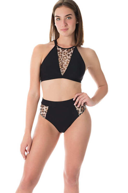Dragonfly Top Victoria Leopard Mesh