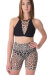 Dragonfly Biker Shorts Zoe Mesh Leopard XS