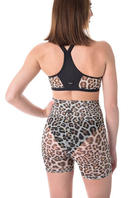 Dragonfly Biker Shorts Zoe Mesh Leopard S