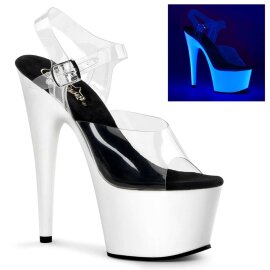 Pleaser Sandalette ADORE-708UV Transparent...