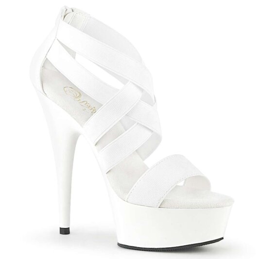 Pleaser Sandalette DELIGHT-669 Weiß EU-35 / US-5