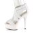 Pleaser Sandalette DELIGHT-669 Weiß EU-35 / US-5