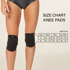 Paradise Chick Knieschützer Polecious Schwarz M/L