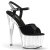 Pleaser Sandalette ADORE-709 Schwarz Transparent EU-35 / US-5
