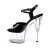 Pleaser Sandalette ADORE-709 Schwarz Transparent EU-35 / US-5