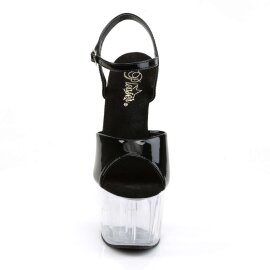 Pleaser Sandalette ADORE-709 Schwarz Transparent EU-37 / US-7