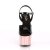 Pleaser Sandalette ADORE-709 Schwarz Rose-Gold Chrom EU-35 / US-5