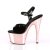 Pleaser Sandalette ADORE-709 Schwarz Rose-Gold Chrom EU-35 / US-5