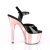 Pleaser Sandalette ADORE-709 Schwarz Rose-Gold Chrom EU-38 / US-8