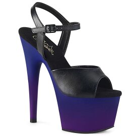 Pleaser Sandalette ADORE-709BP Schwarz Blau-Lila EU-35 /...