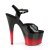 Pleaser Sandalette ADORE-709BR-H Schwarz Rot Chrom EU-35 / US-5