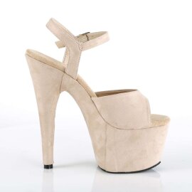 Pleaser Sandalette ADORE-709FS Beige EU-35 / US-5
