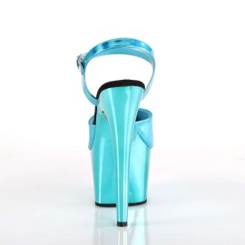 Pleaser Sandalette ADORE-709HGCH Türkis Hologram Chrom EU-41 / US-11