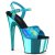 Pleaser Sandalette ADORE-709HGCH Türkis Hologram Chrom EU-41 / US-11