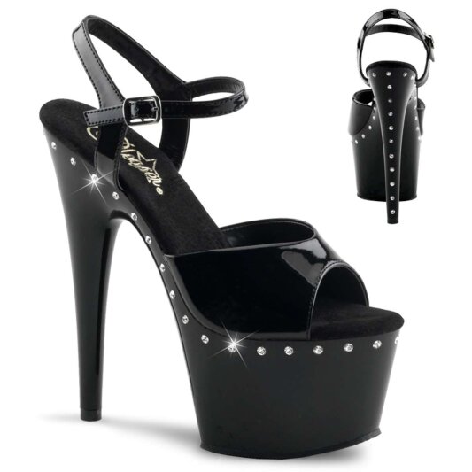 Pleaser Sandalette ADORE-709LS Schwarz EU-35 / US-5