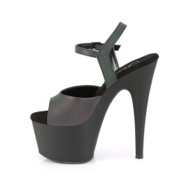 Pleaser Sandalette ADORE-709REFL Grün-Schwarz Multi spiegelnd EU-35 / US-5