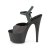 Pleaser Sandalette ADORE-709REFL Grün-Schwarz Multi spiegelnd EU-35 / US-5