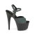 Pleaser Sandalette ADORE-709REFL Grün-Schwarz Multi spiegelnd EU-35 / US-5