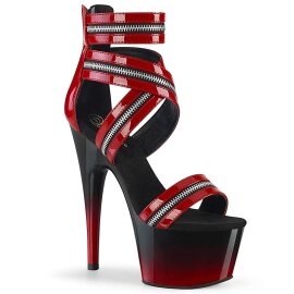 Pleaser Sandalette ADORE-766 Rot Schwarz EU-35 / US-5