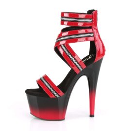 Pleaser Sandalette ADORE-766 Rot Schwarz EU-35 / US-5