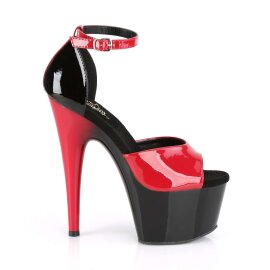 Pleaser Sandalette ADORE-789 Rot Schwarz EU-36 / US-6