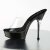 Pleaser Pantolette ALLURE-601 Transparent Schwarz EU-35 / US-5