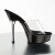 Pleaser Pantolette ALLURE-601 Transparent Schwarz EU-35 / US-5