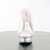 Pleaser Pantolette ALLURE-601 Transparent Silber EU-41 / US-11
