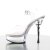 Pleaser Sandalette ALLURE-608 Transparent Silber EU-35 / US-5