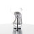 Pleaser Sandalette ALLURE-608 Transparent Silber EU-35 / US-5