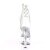 Pleaser Stiefelette ASPIRE-1018C Transparent Silber EU-37 / US-7