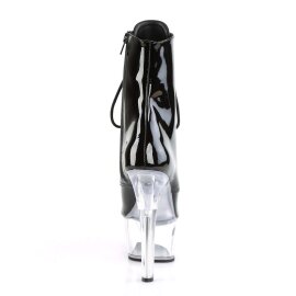 Pleaser Stiefelette ASPIRE-1021 Schwarz Transparent EU-35 / US-5