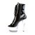 Pleaser Stiefelette ASPIRE-1021 Schwarz Transparent EU-35 / US-5